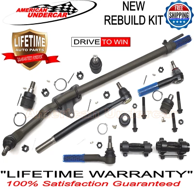 Lifetime Ball Joint Tie Rod Drag Link Kit Ford F250 F350 Super Duty 2WD 05 - 07 - Image 1 of 4