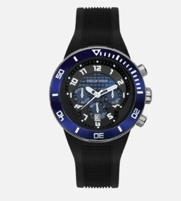 Philip Stein Reloj de Cuarzo Japonés Doble Zona Horaria Cronógrafo Pantalla Analógica Foto 1 de 3