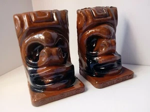 Cerámica de arcilla roja FINALES DE LIBRO TRIBALES MAYAS MAYAS Mascarillas faciales de colección - Imagen 1 de 11