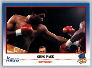 1991 Kayo Boxing Greg Page #138