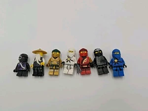 lego ninjago minifigures lot Zane Cole Kai Jay Cracked Golden Ninja And Wu - Picture 1 of 10