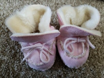 Sapatos de bebê meninas tamanho 2 cor rosa - Imagem 1 de 3