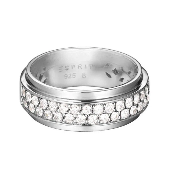 Esprit ESRG92374A170 Damenring in 925 Silber mit Weißen Steinen neu - Bild 1 von 1