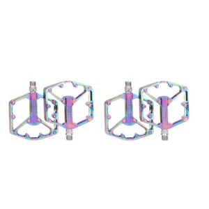 2 Stück extra große Oil Slick Alloy Flat 9/16" Pedale für Commuter BMX MTB Fahrräder - Bild 1 von 8