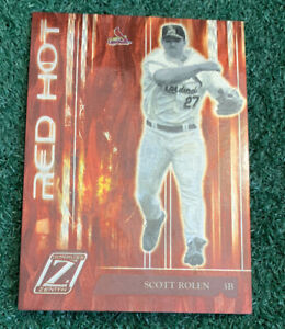 SCOTT ROLEN MLB HOF - 2005 DONRUSS ZENITH - RED HOT INSERT CARD # RH-1 CARDINALS