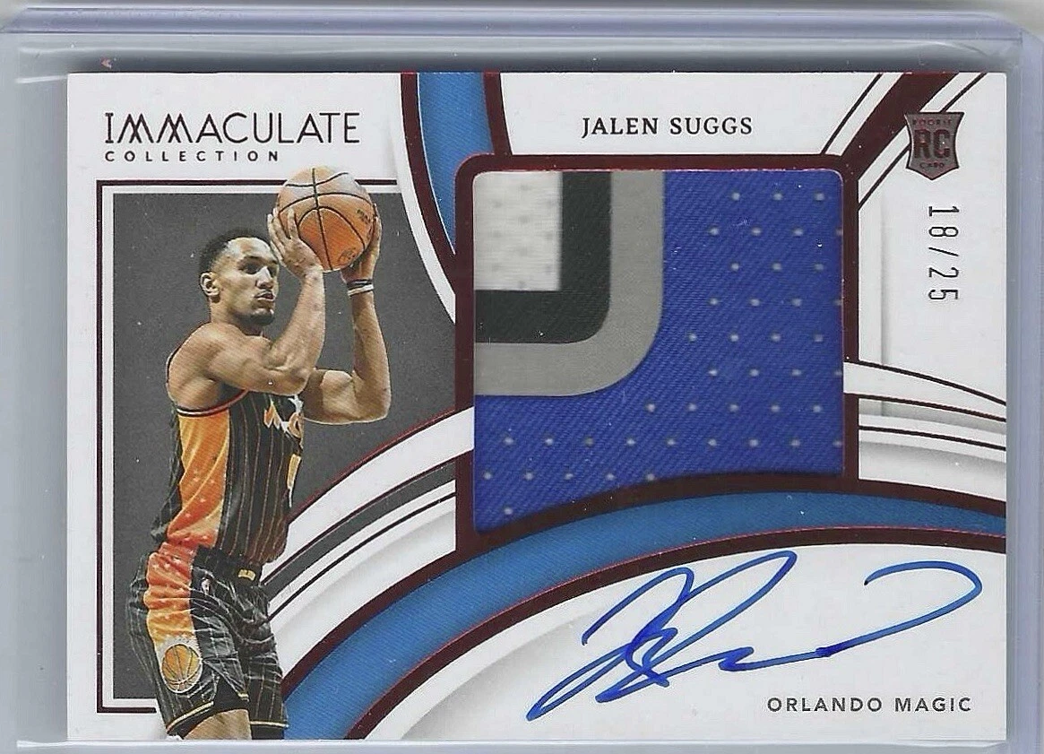 2021-22 Panini Immaculate RC Jalen Suggs RPA Premium Rookie Patch Auto /25 Red
