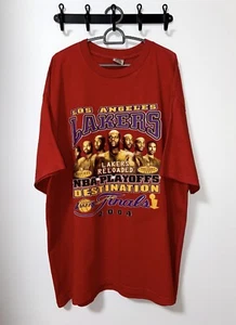 Vintage TND LA Lakers 2004 NBA Basketball Playoffs Destination Finals Tshirt XXL - Picture 1 of 5