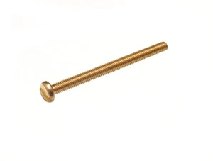 New 400 X Solid Brass Engineers Machine Screws Slotted Pan Head M4 X 50 - Onesto - Picture 1 of 1