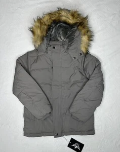 YXP M(8) Giacca Tampone Bambini Media Pile Caldo Foderato Cappotto con Cappuccio Staccabile - Foto 1 di 16