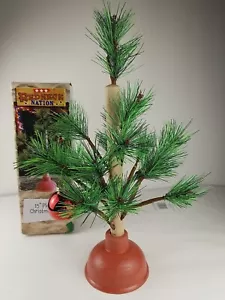 Redneck Nation Plunger Christmas Tree Holiday Novelty Office Gag Gift 15in Tall - Picture 1 of 7