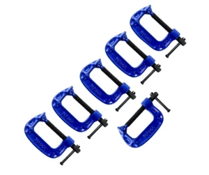 G Clamp Set (50mm) Heavy Duty Screw 6 Pcs G-Clamps for Wood & Metal Work - Picture 1 of 2