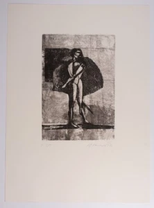 Anton Paul Kammerer: Radierung "Krieger" handsign.-dat. 1983-num. F 5/10 - Bild 1 von 7