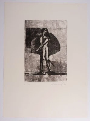 Anton Paul Kammerer: Radierung "Krieger" handsign.-dat. 1983-num. F 5/10 - Bild 1 von 4