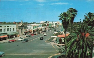 Postal cromada de calle Daytona Beach Florida FL LP85 - Imagen 1 de 2
