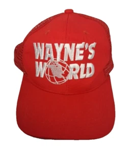 Gorra Waynes World Roja Película Mike Myers SNL DE COLECCIÓN Disfraz de Halloween Bordado  - Imagen 1 de 9