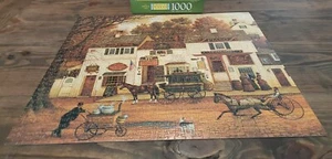 Charles Wysocki's Americana 1000 Piece Puzzle On Main Street Milton Bradley - Picture 1 of 4