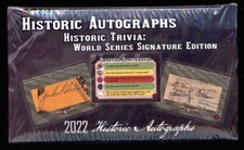 2022 Historic Autographs - Historic Trivia: World Series Signature Edition