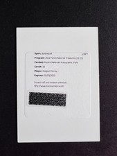 Keegan Murray 2022-23 Panini National Treasures Rookie Materials Auto Triple /99