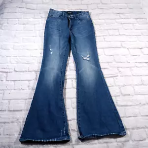 Judy Blue Flare Fit Medium Wash Distressed Damen Blue Jeans 11/30 - Bild 1 von 15