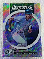 2018 Panini The National #LEG13 Rickey Henderson #'d /299 Legends Holofoil SP