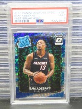 2017-18 Donruss Optic Bam Adebayo Fast Break Holo Rated Rookie RC #187 PSA 9