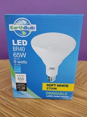 EarthBulb 85W Soft White BR40 Dimmable LED Light Bulb Free Shipping 15000 Hours  - Image 1 of 4