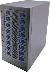 IO Crest 8 Bay Tool Less Tray Hot Swapable Hard Drive External - Picture 1 of 4