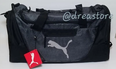 Bolso de Lona Deportivo PUMA Candidate Negro Correa para el Hombro Ajustable Negro Gris Gato Foto 1 de 4