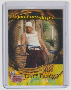 JEFF HARDY Signed 2002 Fleer WWE Absolute Divas #64 Autograph ON CARD AUTO TNA