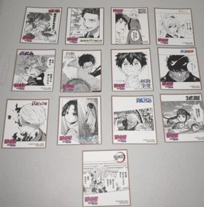 Shonen Jump Fair in Animate Mini Shikishi Card 23 Set One Piece Golden Kamuy - Picture 1 of 3