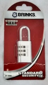 🙂 CANDADO DE SEGURIDAD SIN LLAVE de combinación restablecible de 3 diales BRINKS 🙂 Envío - Imagen 1 de 4