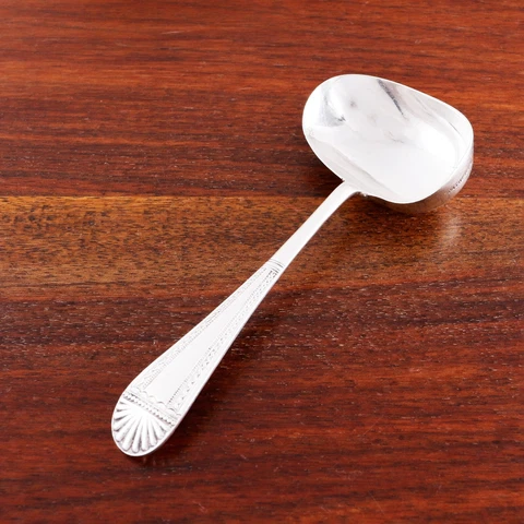 EBENEZER,MARTIN HALL ENGLISH ART DECO STERLING SILVER SAUCE LADLE 1909 NO MONO Cover