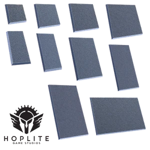 Hoplite Textured Magnetizable Square Bases | Fantasy Square Bases | 25mm | 30mm - Picture 1 of 16
