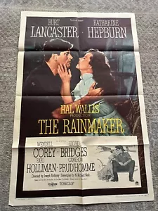 THE RAINMAKER (1956) poster one sheet Burt Lancaster / Katharine Hepburn - Picture 1 of 9