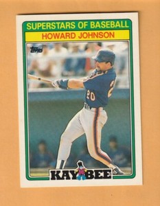 Howard Johnson New York Mets 1988 Kay-Bee #14 3Y