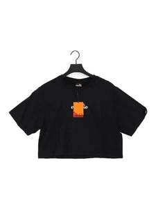 Ellesse Women's Top UK 16 Black 100% Cotton Cropped New with tags - Picture 1 of 5