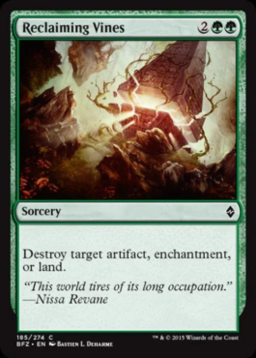 Reclaiming Vines -Foil Light Play MTG Battle for Zendikar - Image 1 of 1