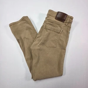 Pantalones de mezclilla afilados Revtown Decade para hombre 33x30 color caqui tostado elásticos informales - Imagen 1 de 6