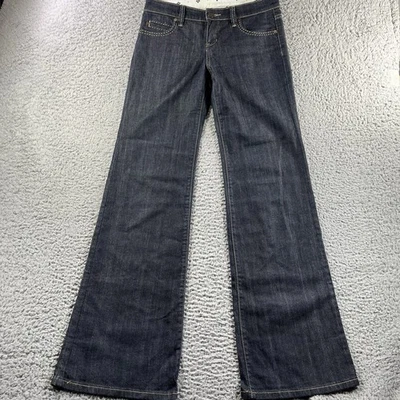 Pantalones de mezclilla BCBG Max Azria para mujer 26 azul oscuro acampanados pierna corte boot se adapta a 30x34 Foto 1 de 4