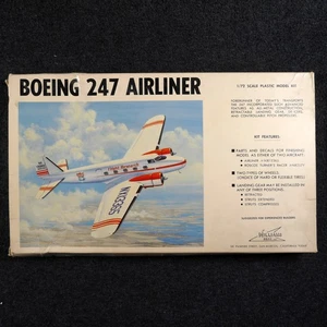 Kit aereo di linea completo vintage 1973 Williams Brothers Bros. 1/72 BOEING 247 UNITED - Foto 1 di 9