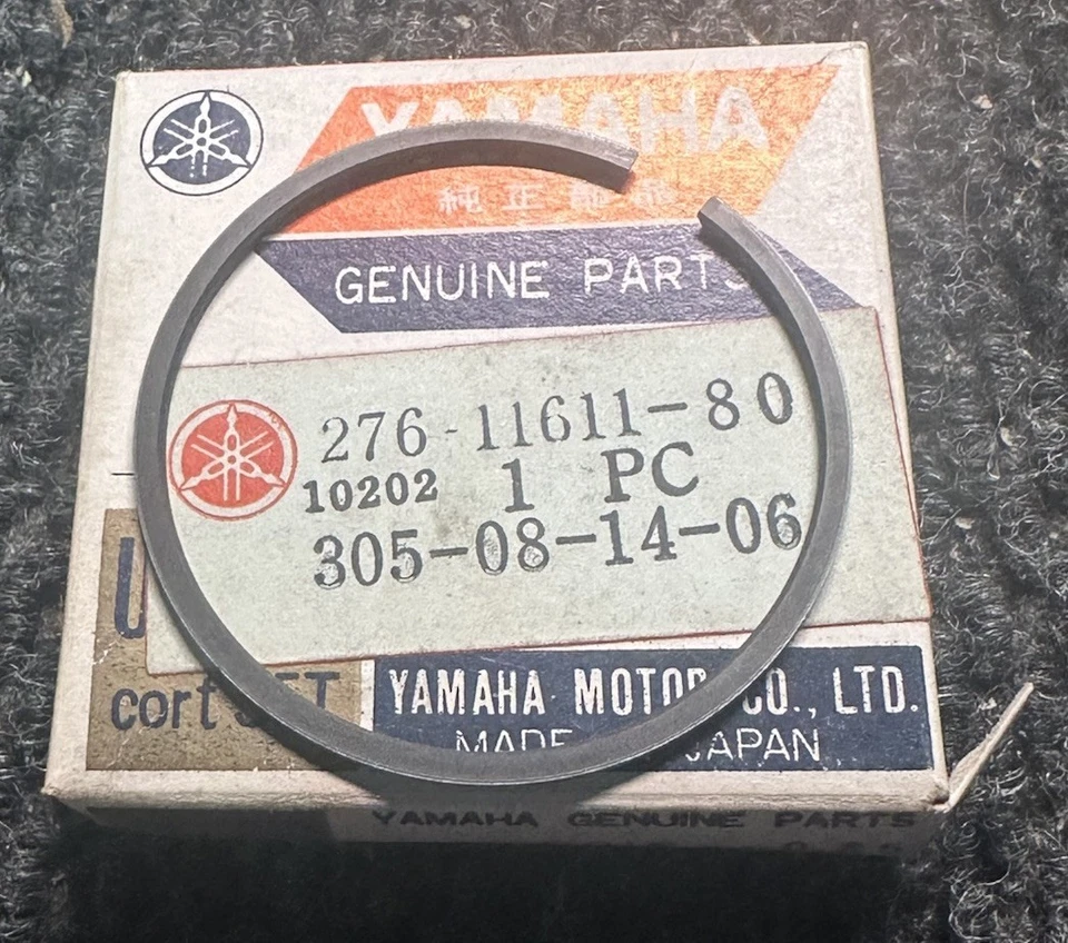 NOS YAMAHA 276-11611-80-00 HT1 HT1MX 1ST O/S 0.25 PISTON RING - Image 1 of 1