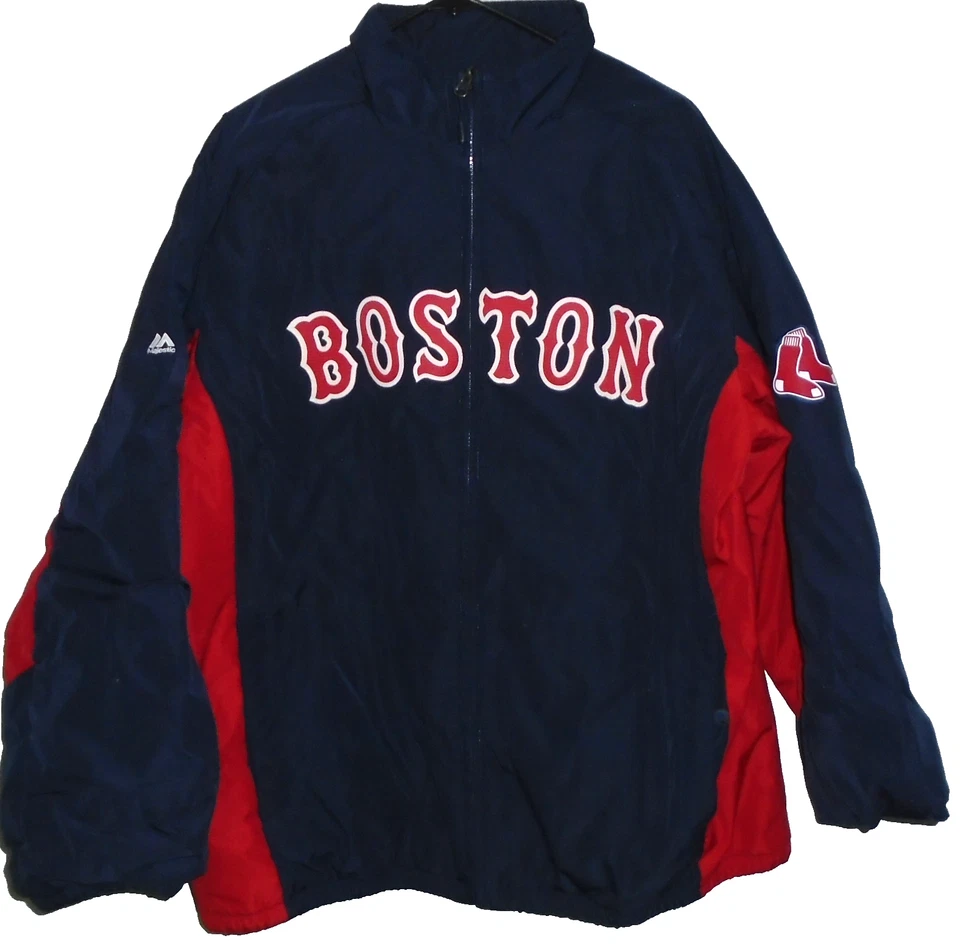 CHAQUETA MAJESTIC BOSTON RED SOX Auténtica MLB Softshell Base Térmica Dugout 2XL Foto 1 de 3
