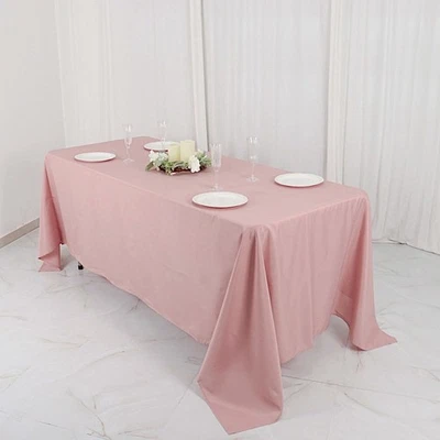 6件装72x120英寸涤纶复古桌布婚礼派对桌布出售 — 第 1/3 张图片