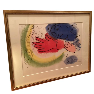 Marc Chagall Woman Circus-Rider Lithographie 1956 signiert limitierte Kunst... - Bild 1 von 4