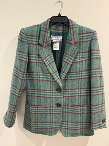 Chaqueta Blazer Tweed Yves Saint Laurent Ysl Vintage Hecha en Francia 38 - Imagen 1 de 5