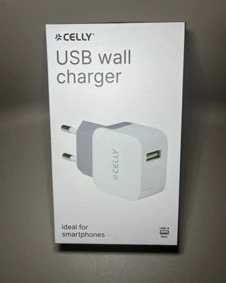  Caricabatterie da Parete Celly 12 W Bianco - Immagine 1 di 2