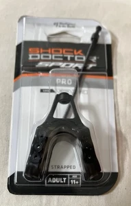Shock Doctor Sport Pro Strapped Mouth Guard Adult  Age 11+  Black Latex Free - Picture 1 of 5
