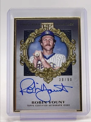 ROBIN YOUNT 2022 TOPPS DORADO ENMARCADO SALÓN DE LA FAMA AUTOMÁTICO/90 Q1217 Foto 1 de 2