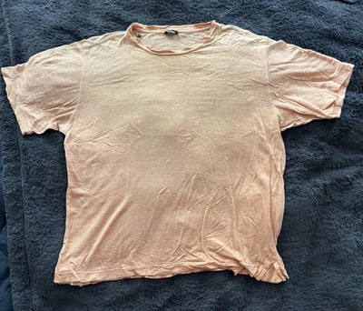 Camiseta Kiton Napoli texturizada tamanho G verão desgastado - Imagem 1 de 4