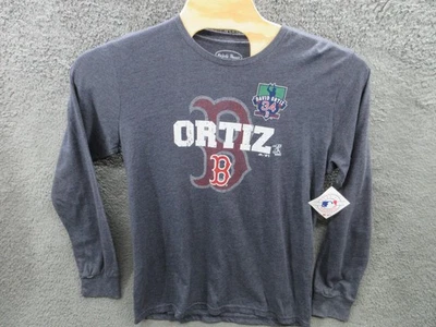 NWT Majestic Threads BOSTON RED SOX David Ortiz Last Season XL Long Sleeve Shirt - Image 1 of 4